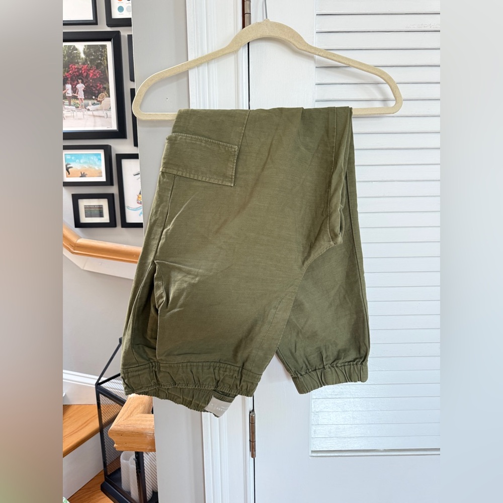 Everlane Olive Green Cargo Jogger Pants